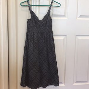 Diagonal checkered summer dress